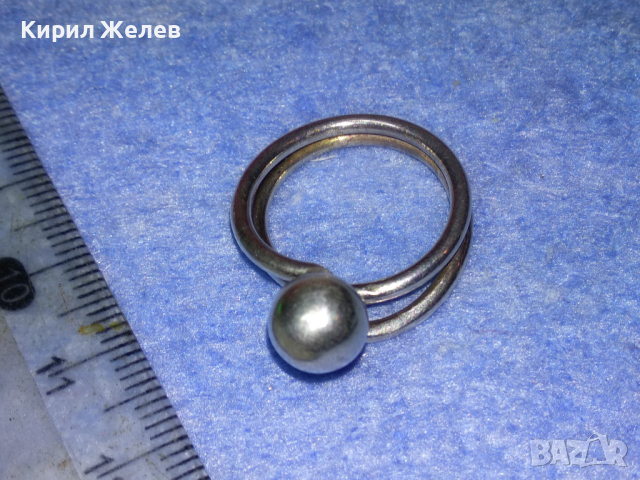 СТИЛЕН ВИНТИДЖ АРТ СРЕБЪРЕН ПРЪСТЕН СРЕБРО 925 РЪЧНА БИЖУТЕРСКА ИЗРАБОТКА 43766, снимка 11 - Пръстени - 44690808