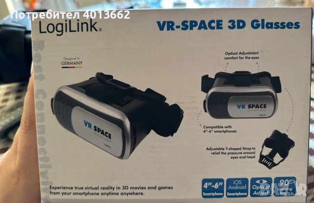 LogiLink VR-SPACE 3D Glasses, снимка 3 - Аксесоари - 44523997