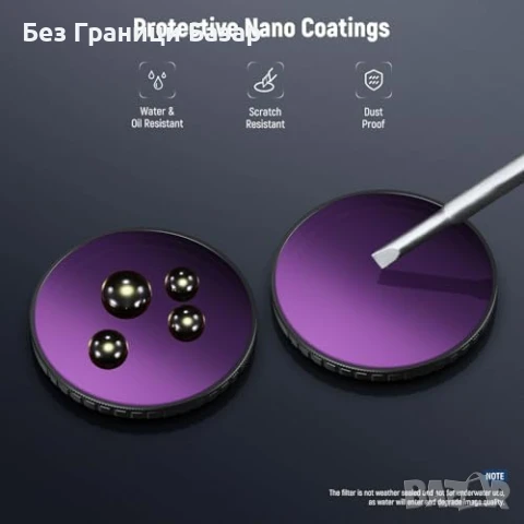 Нов Комплект ND Филтър + Обектив за DJI Action 5 Pro / Action 4 камера, снимка 7 - Чанти, стативи, аксесоари - 50748142