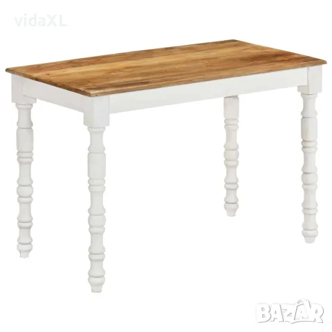 vidaXL Трапезна маса, 110x60x76 cм, мангово дърво масив, снимка 8 - Маси - 56147119