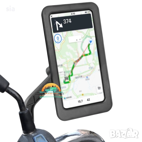 Поставка за телефон на мотор, за огледалото, стойка за телефон за скут