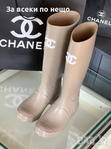 Chanel Дамски Зимни Ботуши Шанел - Налични Различни Цветове Код E1068, снимка 8 - Дамски ботуши - 52316037