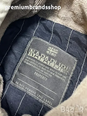 Napapijri кожено дамско яке L размер , снимка 6 - Якета - 47694726