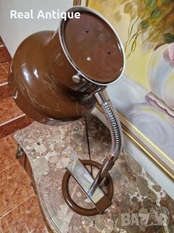 Уникална рядка антикварна шведска настолна лампа , снимка 9 - Настолни лампи - 53932457