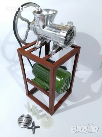 Електрическа Месомелачка Алуминиева 32 номер с електромотор, снимка 2 - Друго търговско оборудване - 50601996