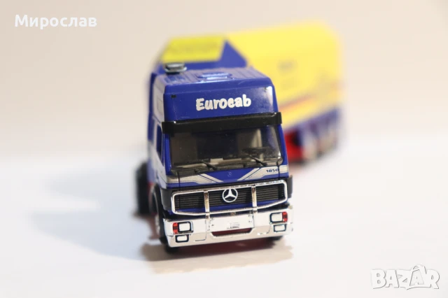 HERPA H0 1/87 MERCEDES КАМИОН МОДЕЛ ТРАНСПОРТ НА СТЪКЛО, снимка 3 - Колекции - 50919773