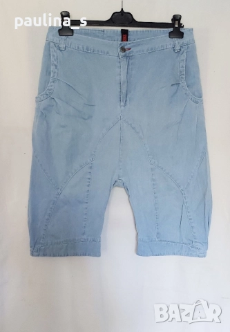 Пет различни броя / Винтидж дамски дънкови бермуди тип потури / шалвари , снимка 3 - Къси панталони и бермуди - 51510245