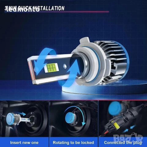 Супер ярки LED крушки H7 с 18000 лумена за отлична видимост при всякакви условия, снимка 5 - Крушки - 44423487