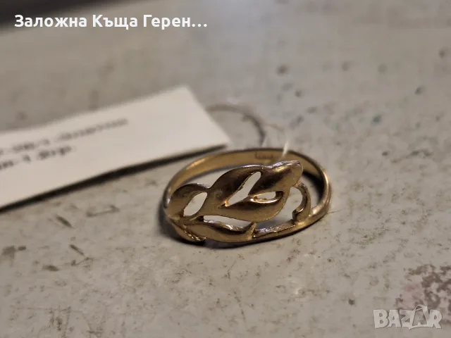 Златен пръстен 1,1гр.14к, снимка 2 - Пръстени - 56460534
