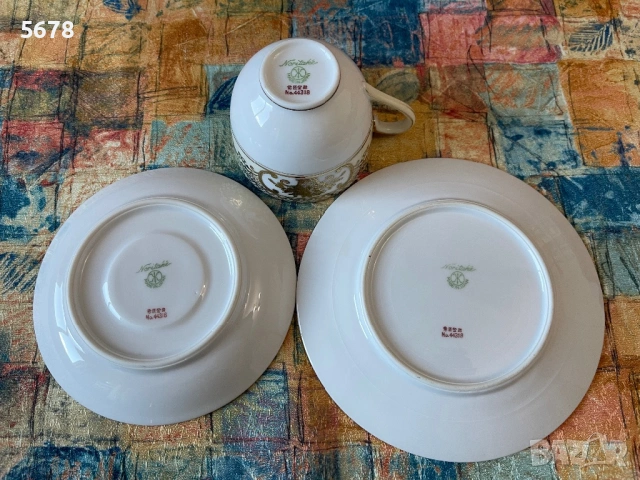 Троен сет за чай Noritake, снимка 9 - Антикварни и старинни предмети - 54295236