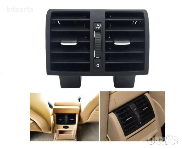 Централен заден въздуховод, VW Touran 1T, Caddy MK3, Черен, снимка 6 - Части - 56142015