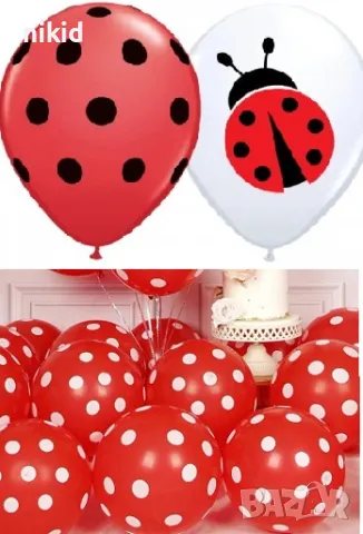 калинка калинки червен на точки Обикновен надуваем латекс латексов балон парти хелий или газ