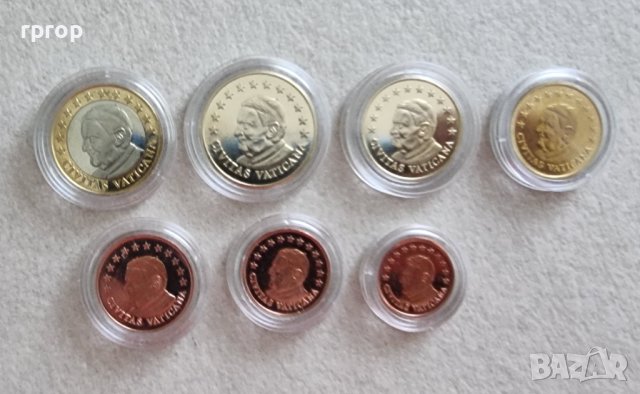 Пробни Евро монети. Ватикана . 2009 г. Papa Benedikt XVI . , снимка 7 - Нумизматика и бонистика - 42335517