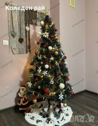 ЗЕЛЕНИ ЕЛХИ Гриин Роял с ДЕБЕЛ КЛОН и МЕТАЛНА СТОЙКА + ДВА ПОДАРЪКА , снимка 18 - Декорация за дома - 52344687