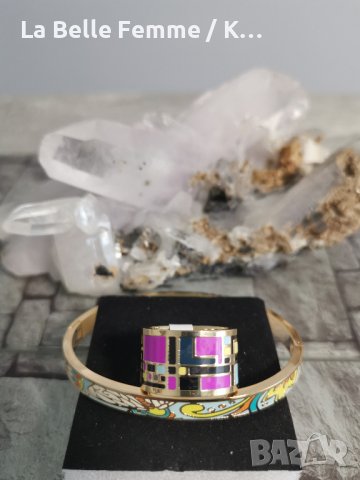 Гривни и пръстени от медицинска стомана в злато, снимка 14 - Гривни - 36637647