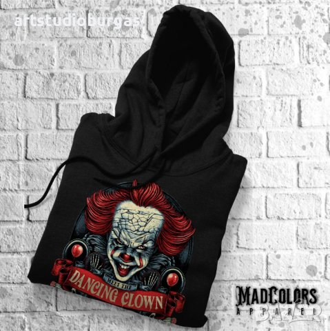 СУИЧЪР УНИСЕКС HALLOWEEN HORROR - IT PENNYWISE, снимка 3 - Суичъри - 38614790