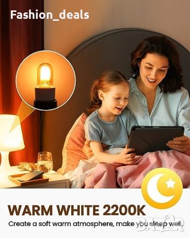 Нови 2 броя DoRight 1W E14 LED Винтидж Амбър Крушка, Топла Светлина , снимка 5 - Друга електроника - 42744886