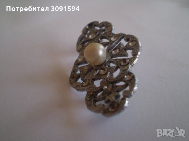 Антикварна брошка 1920г, снимка 2 - Антикварни и старинни предмети - 35517653