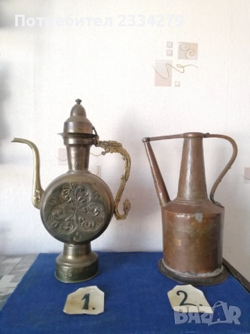 ИБРИК стари съдове за течности,ръчно изковани и орнаментирани., снимка 5 - Антикварни и старинни предмети - 37804914