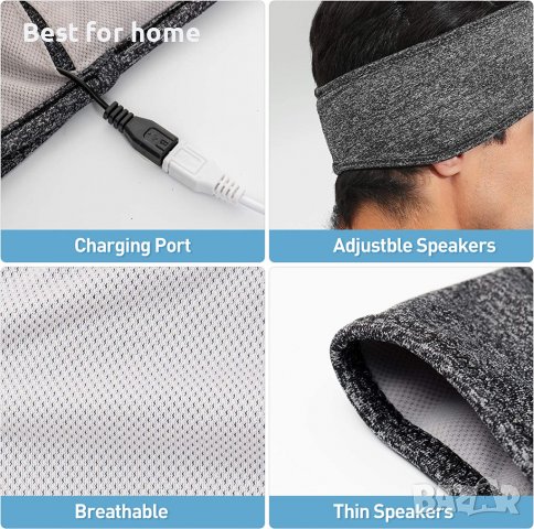 Perytong Bluetooth спортни слушалки в лента за глава, снимка 9 - Bluetooth слушалки - 38812021