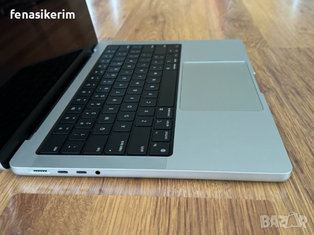 ЧИСТО НОВ 14' Apple MacBook Pro 2021 M1 Pro Silver 16GB RAM/1ТB SSD/Бат 2 цик 100%, снимка 13 - Лаптопи за работа - 52891975