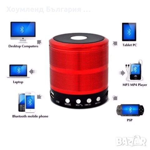 Mini Bluetooth колонка с радио, силен звук и място за флашка, снимка 4 - Клавиатури и мишки - 40650443