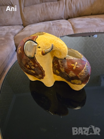 Преплетени слончета ваза , снимка 5 - Вази - 51545911