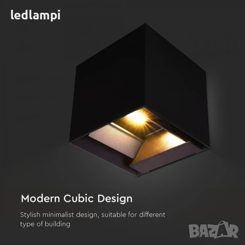 Соларна LED Градинска Лампа 9W 3в1 CCT Черна, снимка 8 - Соларни лампи - 50547394