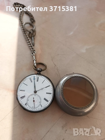 Сребърен джобен часовник , снимка 9 - Джобни - 52971156