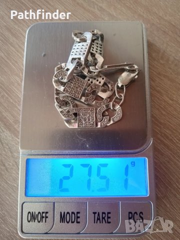 Масивна сребърна гривна с циркони сребро 925, снимка 8 - Гривни - 47855936
