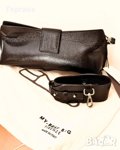 Италианска кожена чанта MY-BEST BAG FIRENZE DOLLY – НОВА, Made in Italy