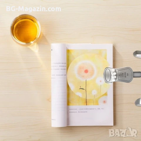 Увеличителна настолна лупа с LED осветление лед лампа регулируемо чупещо се рамо за четене гоблени, снимка 2 - Други инструменти - 50921155