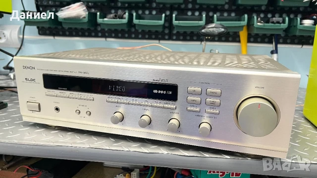 Усилвател Denon DRA 585 RD, снимка 2 - Ресийвъри, усилватели, смесителни пултове - 51422544