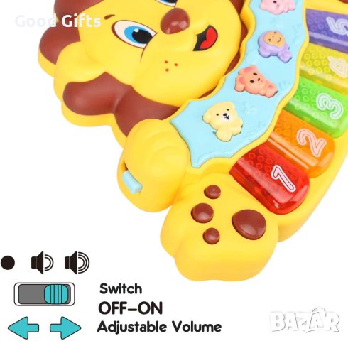 Бебешка играчка Музикално пиано, Лъвче, снимка 5 - Музикални играчки - 42862694