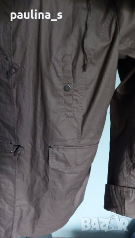 Ленено манто тип парка, с хастар "Ulla Popken" / голям размер , снимка 7 - Палта, манта - 42754089