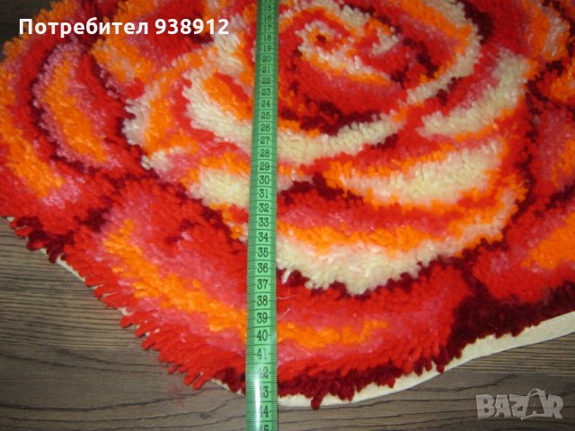 Фъкано килимче - ръчна изработка, снимка 8 - Килими - 31571414