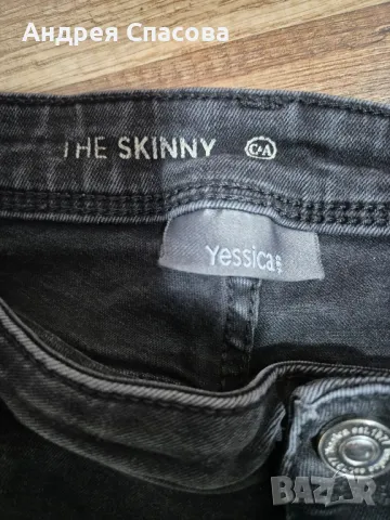 дамски черни дънки EUR. 46, снимка 2 - Дънки - 48198842
