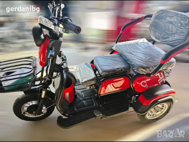 Електрическа триколка, високопроходима, 800W, LCD дисплей