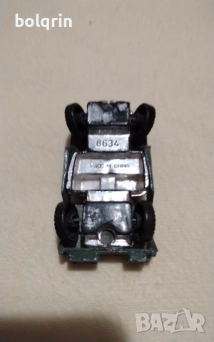 Армейски джип Стара алуминиева количка тип Мачбокс , снимка 4 - Колекции - 52792898