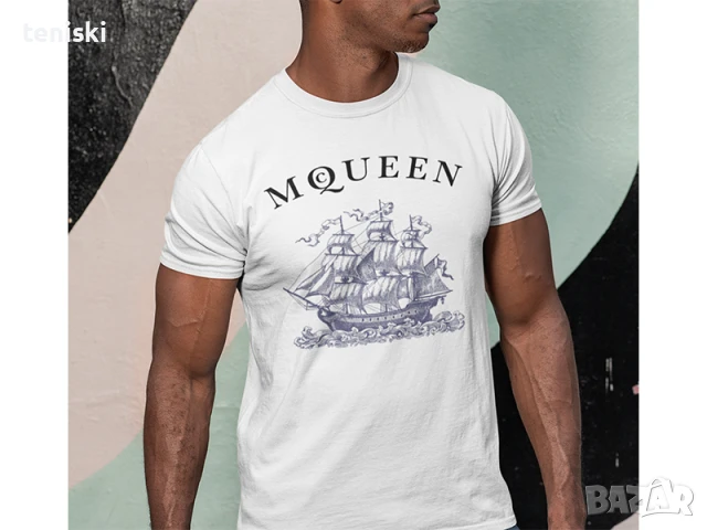 Тениска Alexander McQueen принт 8 модела, снимка 9 - Тениски - 41825462
