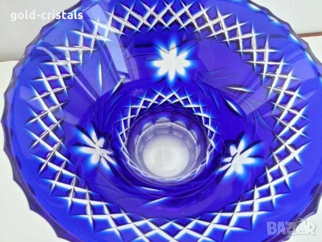 Кристална купа фруктиера, снимка 13 - Антикварни и старинни предмети - 30064361