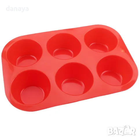 5608 Силиконова форма за мъфини, 6 гнезда, снимка 2 - Форми - 48708266