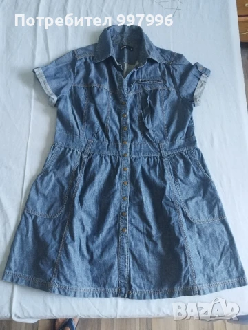 дънкова рокля -2ХЛ размер, снимка 4 - Рокли - 50987967