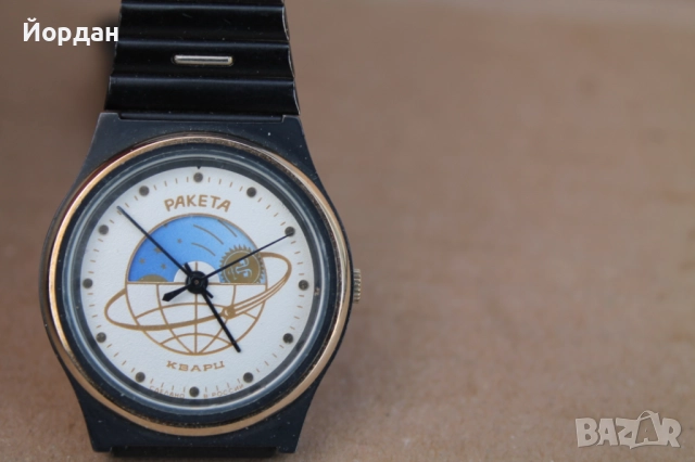 Руски кварцов часовник ''Ракета'' лунна фаза, снимка 8 - Мъжки - 52308559
