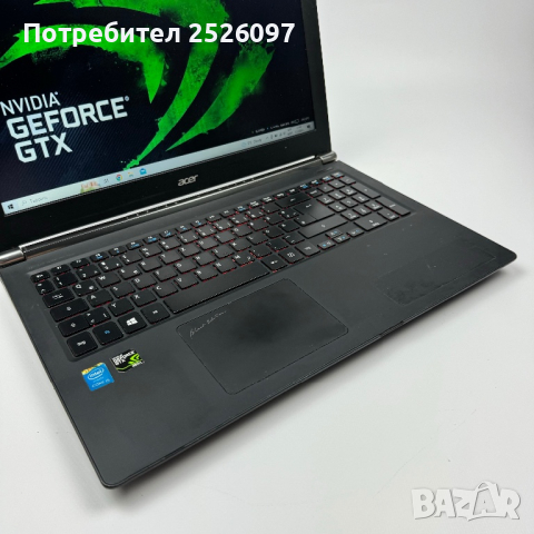 Acer V15 Nitro Black Edition/15,6” FHD IPS/NVIDIA GTX 960/512GB SSD, снимка 3 - Лаптопи за игри - 44366336