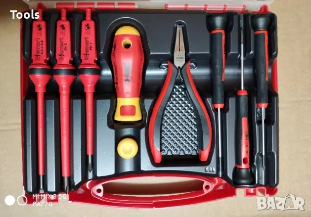 FELO 10 части изолирани AC 1000V отвертки клещи комплект 