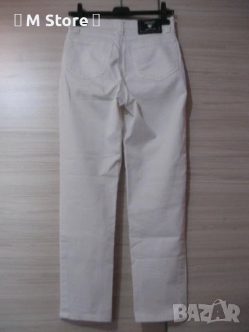 Versace Jeans Couture дамски бели дънки 100 % памук, снимка 3 - Дънки - 50671700