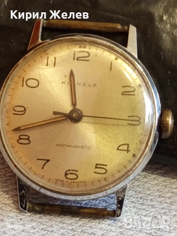 Стар механичен часовник Kienzle ANTI-MAGNETIC GERMANY работи 51436