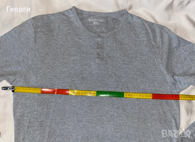 Тениска с дълъг ръкав (лонгслив/longsleeve) и 3 копчета, снимка 5 - Блузи - 53948515