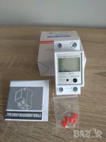 Монофазен електромер за DIN шина, 80A, 36мм, снимка 4 - Друга електроника - 49698517
